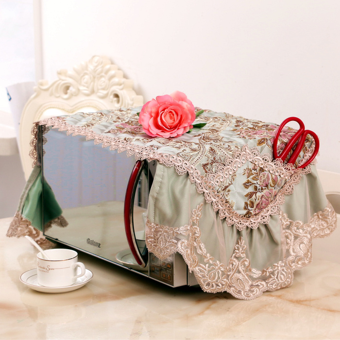 2019 New Jacquard Microwave Cover Towel Microwave Hood Oven Hood Multipurpose Cover Towel Oven Hood Microwave Oven