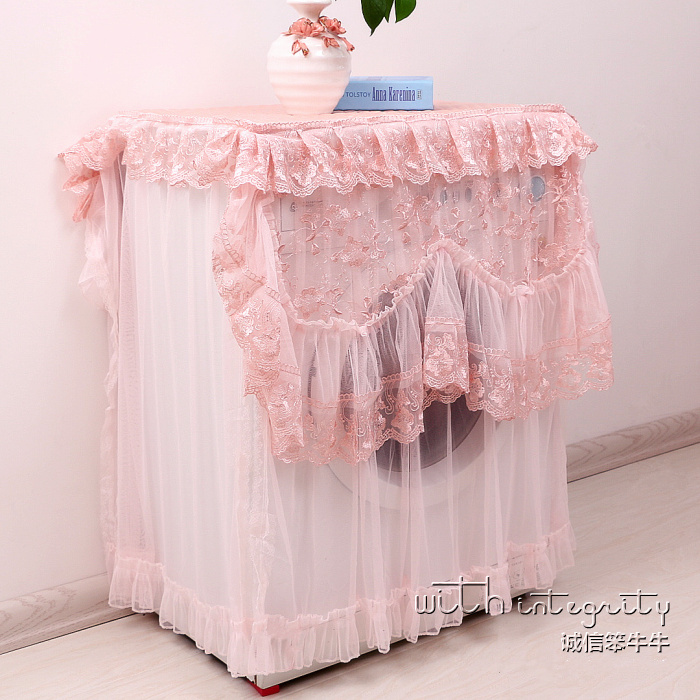 New washing machine anti-dust cover wave wheel drum cloth art lace automatic dust cover semi-automatic washing machine hood