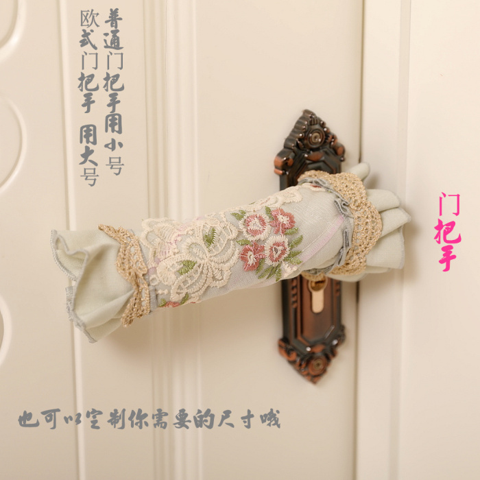 Châu Âu nắm cửa tủ lạnh bộ cửa tay nắm tủ xử lý găng tay nội che bụi che lò vi sóng bảo vệ miễn phí vận chuyển - Bảo vệ bụi tấm phủ máy giặt