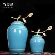 Ceramic Vase ornaments Jingdezhen creative new home decoration living room modern flower arrangement Chinese crafts