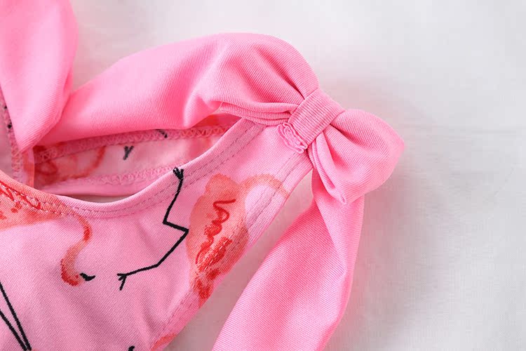 Đồ bơi trẻ em dễ thương bé gái bé flamingo bé gái áo tắm một mảnh áo tắm trẻ em bikini - Bộ đồ bơi của Kid bộ đồ bơi cho bé gái
