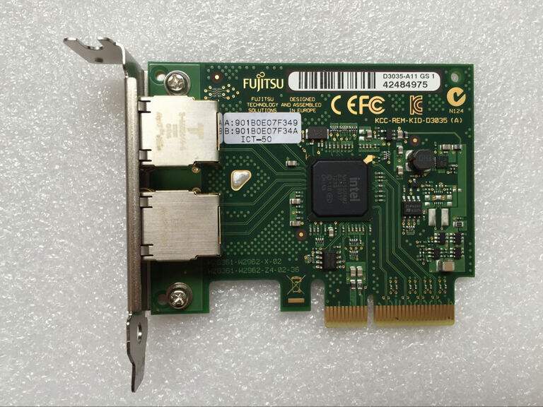 Original Fujitsu FUJITSU I350AM2 gigabit NETWORK card I350-T2 NETWORK card D3035-A11