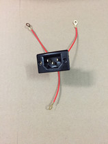 Electric wok multi-purpose pot electric wok three-hole socket wiring base copper foot glue wood seat with wire socket