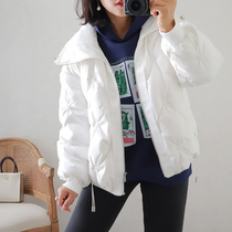 Giant love light luxury warm ~ foreign style does not pick people fashionable Joker sleeve white duck down jacket 03