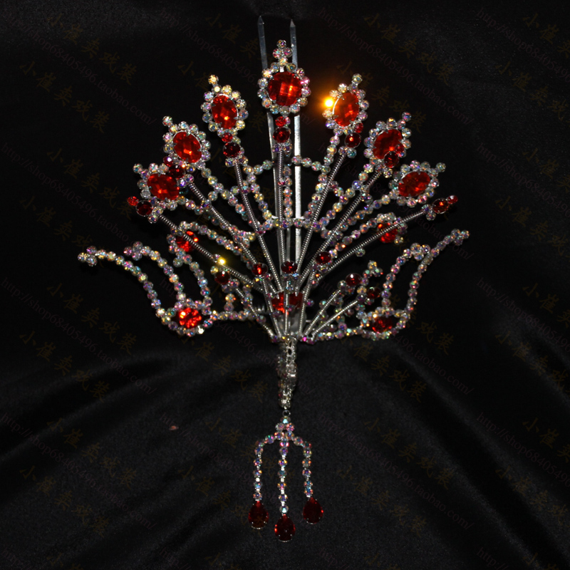 Opera drama colorful head and face professional performance props headdress Danjiao Zhengfeng