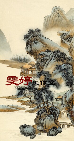 Landscape painting, line drawing, Chinese painting, flower and bird painting, living room painting, figure painting, homework painting, feng shui painting