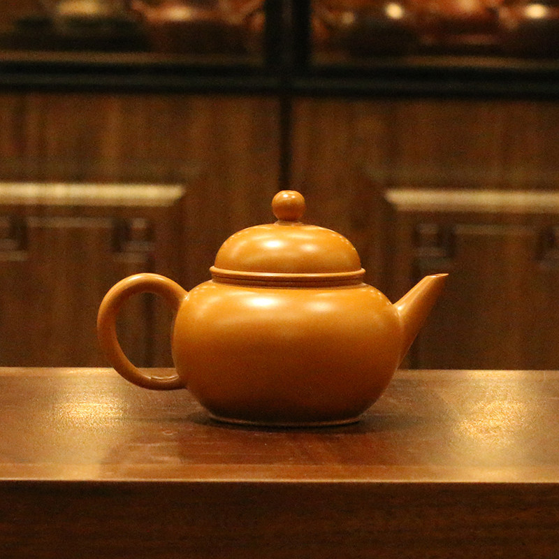 潮州朱泥手工茶具老安顺燕城茶壶中式复古水平壶纯手工制作-Taobao-Tmall