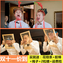 Welcome relatives party props door blocking cards marriage door blocking tricky new best man unrecognizable annual meeting activities