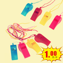 Color plastic outdoor survival whistle Environmental protection activities Training referee whistle competition Cheer up childrens whistle