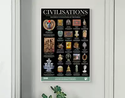 Poster BBC Civilization Civilisations 2018 25x3