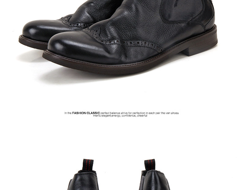 Челси сапоги 英伦复古潮流真皮做旧圆头高帮皮鞋舒适透气切尔西靴百搭马丁靴男