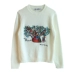18 mùa thu và mùa đông mới của phụ nữ tình yêu tốt đẹp cây intarsia thêu nặng len nhẹ áo len của phụ nữ áo len - Áo / áo thun áo form rộng Áo / áo thun