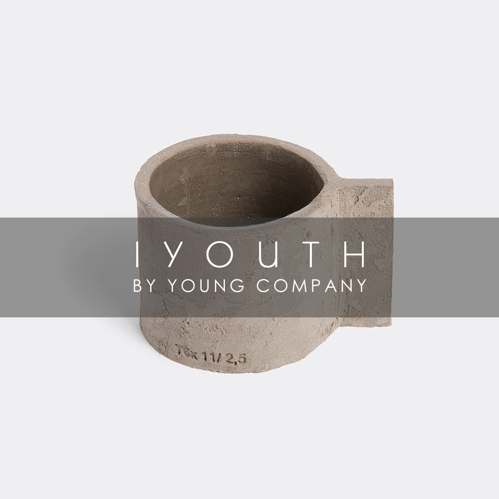 IYOUTH Acting Belgian brand SERAX extremely brief dark black cement handmade teapot tea cup coffee cup