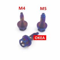 Motorcycle car modified color titanium self-tapping screw M5 M4 15mm outer hexagon screw magic color screw