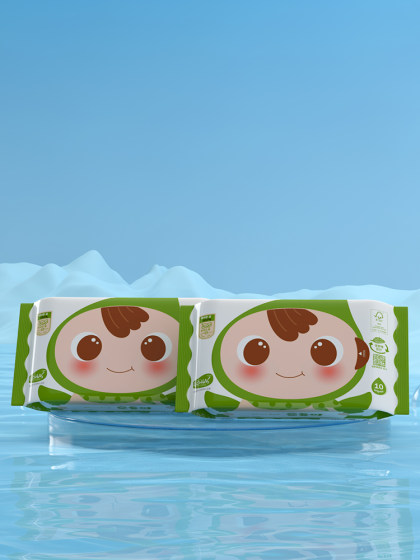 顺顺儿韩国进口婴儿湿巾宝宝湿纸巾便携装10片2小包