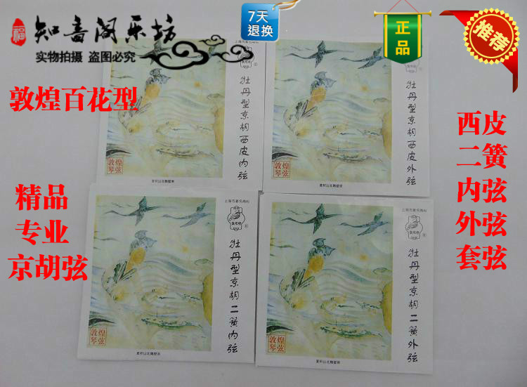 Dunhuang card peony-type Kyohu string Western leather string two-spring set string