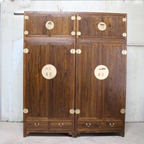 QAY home old elm wardrobe top box wardrobe custom pure wood 2 35 meters high top box cabinet WMD04