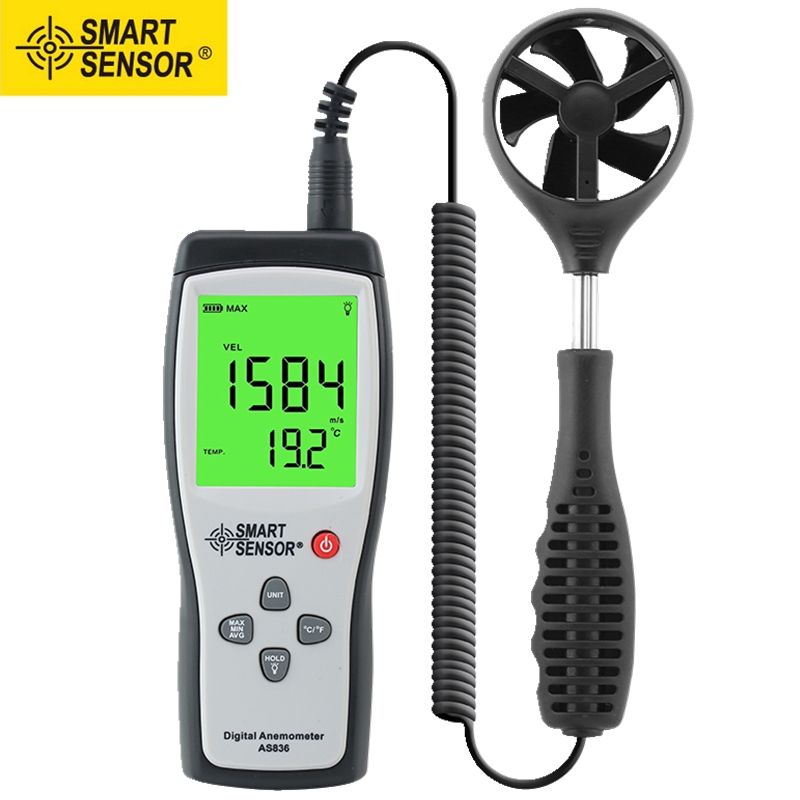 Hima anemometer AS836 two-piece anemometer with high precision wind speed gauge Wind speed