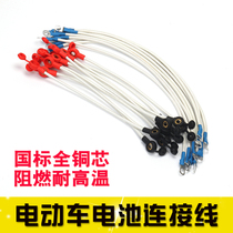 Electric vehicle battery connection line 2 5 square series line with cover 4 square high temperature battery line All copper connection line