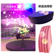 Pole dance mat Protective mat Anti-fall mat safety mat 1 6 2 meters 10CM four folding round dance mat thickened