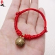 Peach Bone Bracelet dành cho trẻ em Baby Baby Baby Peach Core Dog Tooth Pig Bone Bell - Vòng chân