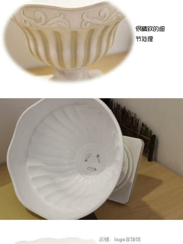 Ngà trắng Roman Flowerpot Champagne Light Coffee Lễ hội đạo cụ đám cưới Set booth Vase Flower - Vase / Bồn hoa & Kệ bình cắm hoa sen