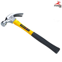 Flying deer tool mirror two-color plastic-covered handle claw hammer hammer hammer hammer hammer escape hammer 45-818a B C