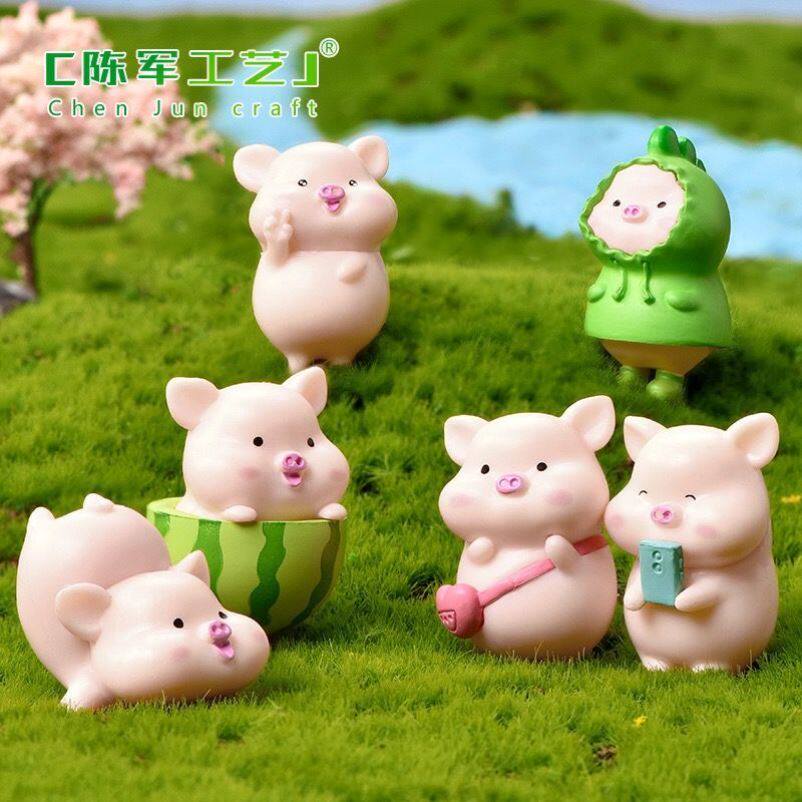 Cute Little Pig Small Swing in the car Teenage Pig Pig Decoration Birthday Gift Desktop Desk Happiness Small Thing