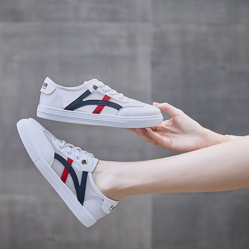 Summer new modern dance square dance shoes breathable mesh lightweight dance shoes Xiaobai sports ladies dancing shoes