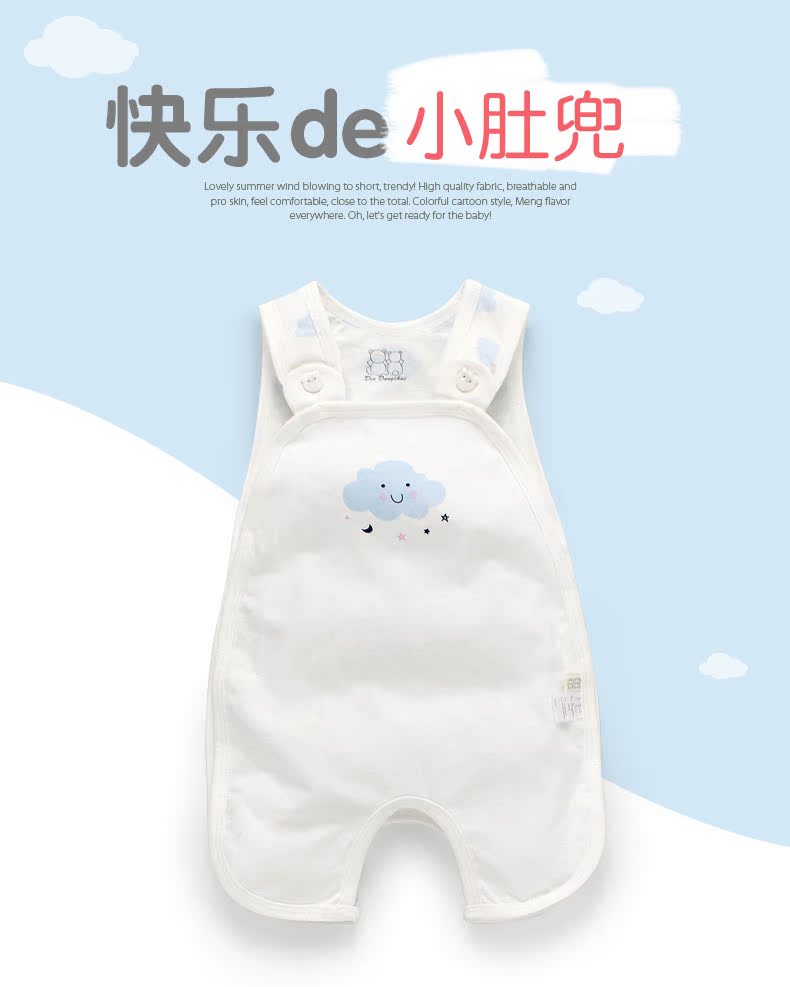 Tạp dề bé onesies bé mùa hè trẻ sơ sinh mỏng romper 0-3-6-9 tháng 1 bông phim hoạt hình quần áo