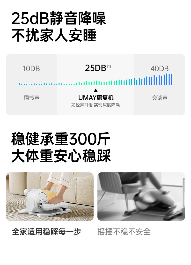 Степпер 佑美电动踏步机康复健身走步机家用健身器材健步机运动爬楼机静音 Umay