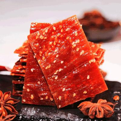 王上严选靖江特产猪肉脯干1斤肉铺蜜汁500g散装香辣整箱网红零食