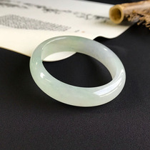 Ruyi Bao jade preferred shop natural jade Myanmar A goods jade jade bracelet high ice species white moonlight bracelet 56 circles