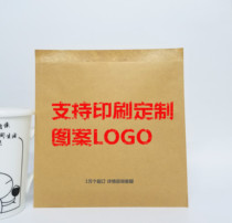Customized food paper bags oil-proof kraft paper bags ribs pancakes egg waffles various food bags starting from 10000
