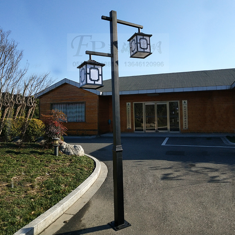 Manufacturer direct sales imitation ancient courtyard lamp LED outdoor community landscaped street lamp 3 m 3 5 m Solar landscape street lamp