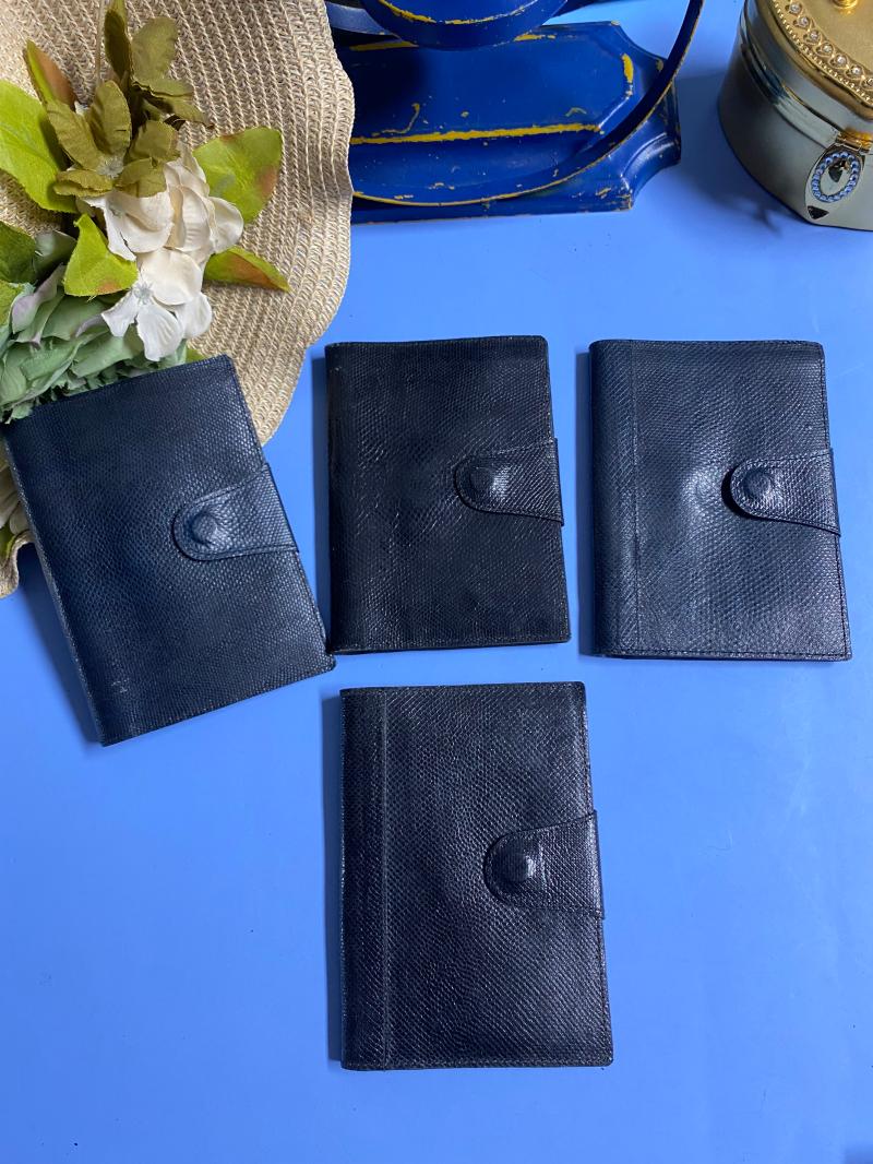 Vintage Medieval Lizard Leather Rare Cortex Wallet Foreign Antique Wallet-flaws