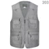 Áo vest nhiều túi nam chụp ảnh trung niên chụp ảnh vest cá nhiều túi mùa hè mỏng tăng cộng với áo vest nam béo - Dệt kim Vest đồ vest Dệt kim Vest