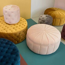 Nordic round sofa stool styling designer homestay cloakroom balcony sitting room seat floor change shoe stool pedal