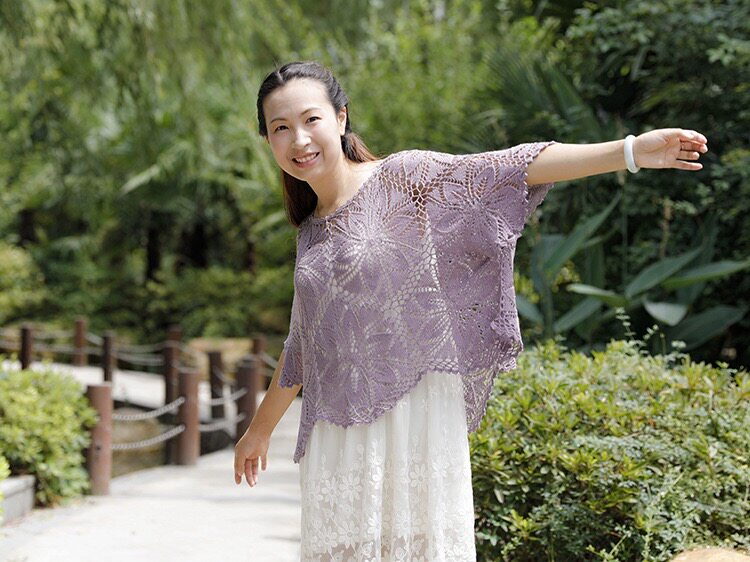 Какао Хук Хаус Сюэфей натуральный шелк лен Проволока льняная ткань Проволока лен кружево вязание крючком ткать ручной вязки изысканные меха Проволока 