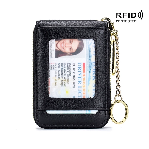 Орган, универсальный картхолдер, ключи от машины с молнией, система хранения, кошелек, из натуральной кожи, анти-кража, банковская карта