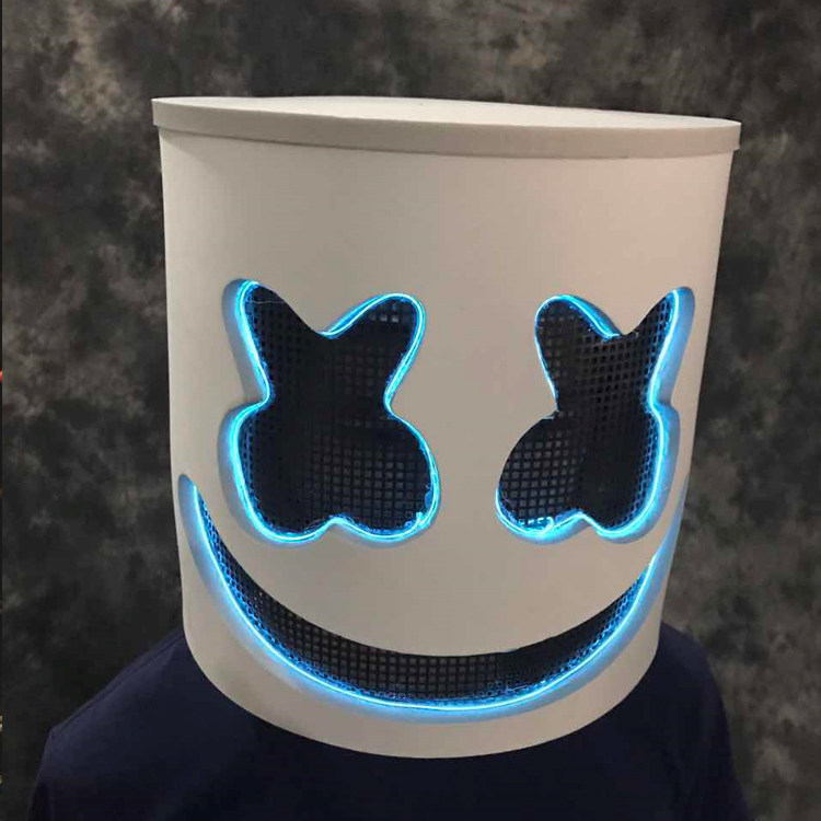 [USD 120.45] Marshmallow marshmello hundred DJ headgear helmet electric