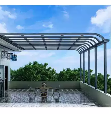 Customized canopy carport Pavilion grape shelf transparent free door-to-door measurement scheme outdoor terrace sunshade courtyard