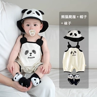 Панда ползающий костюм + шляпа + носки