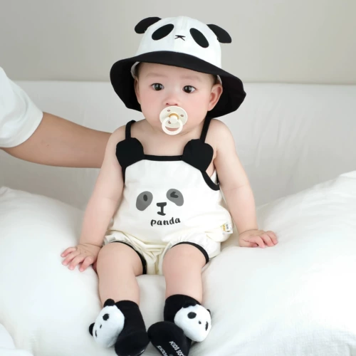 Детский летний мультяшный комбинезон, детское боди для выхода на улицу, лямки сзади