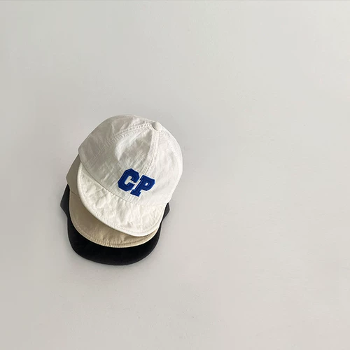 Брендовая детская летняя кепка, тонкая солнцезащитная шляпа подходит для мужчин и женщин для девочек, солнцезащитный крем-стик с буквами, бейсболка, шапка