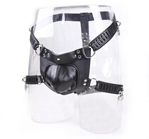 SM adult supplies Men Mens chastity pants anti-masturbation leather tie tie tie lock master slave sex underwear animal