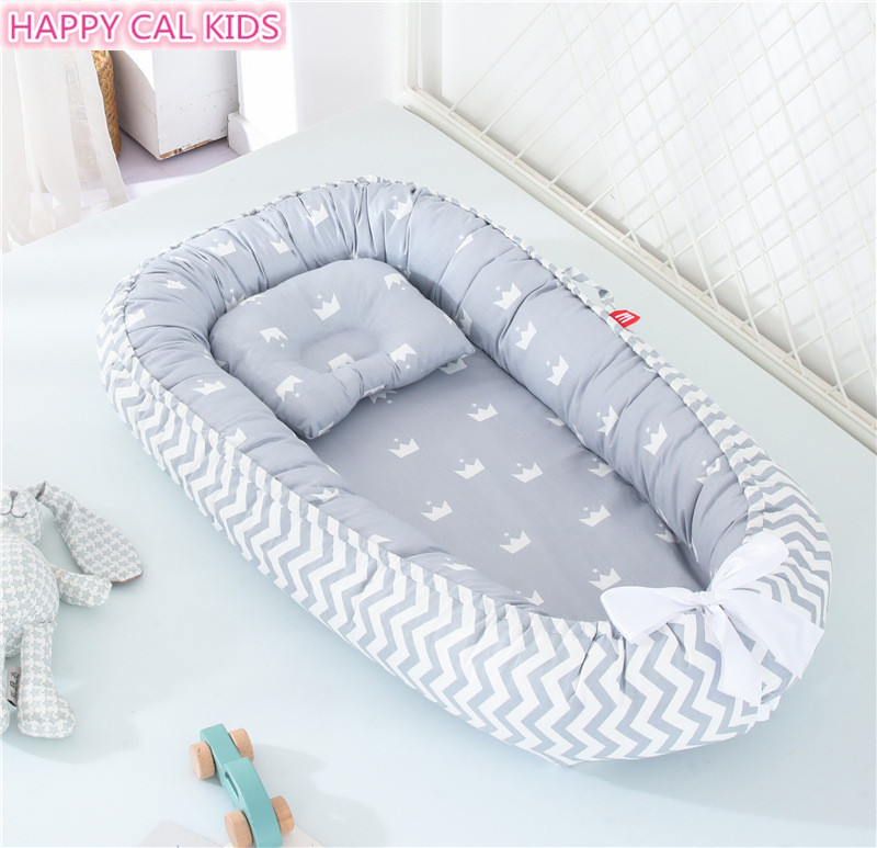 Mobile folding anti-pressure newborn bb bionic mattress on bed baby crib in portable bed