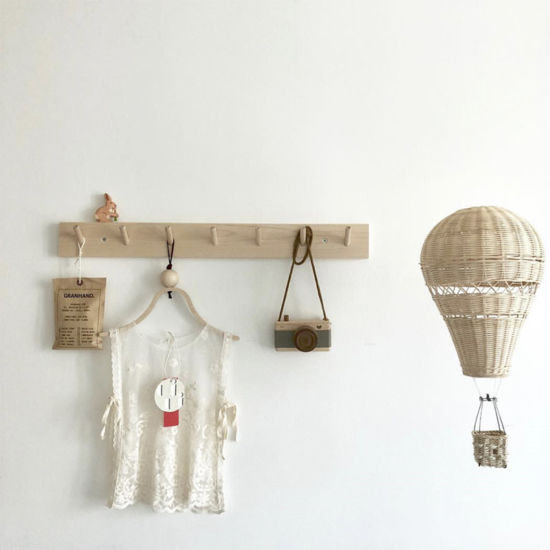 INS style hand woven real rattan hot air balloon for children's room photography display and home decoration equipment_voghion.com