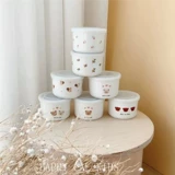 Детская керамическая обеденная тарелка, посуда для младенца для еды, можно готовить на пару