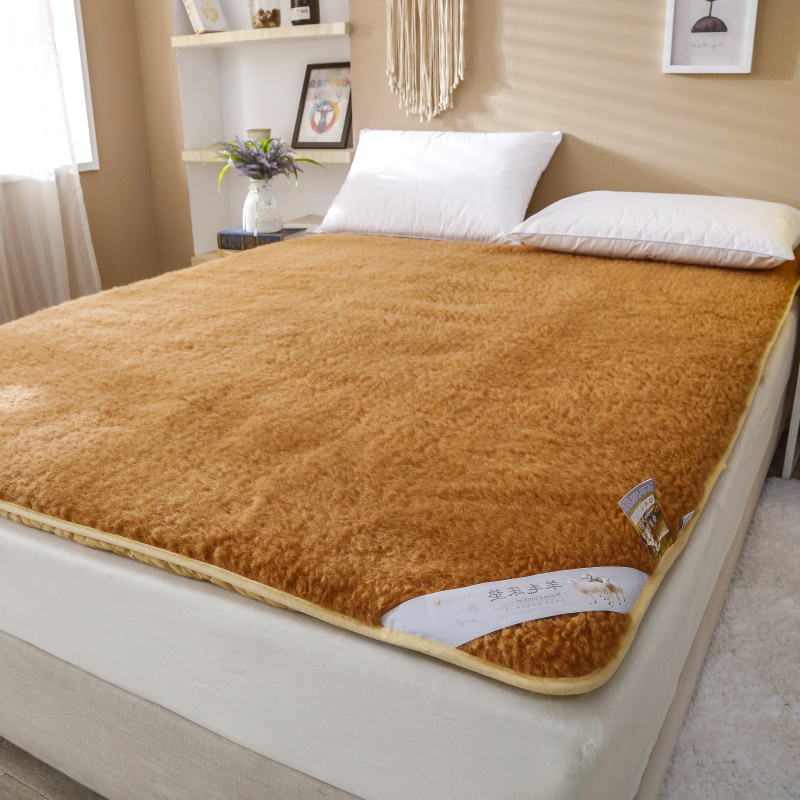 Australian pure wool mattress upholstered mattress 1 8m m bed double household pad quilt bottom thickening and keeping warm in winter